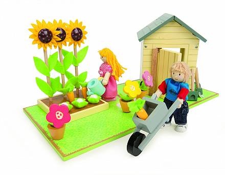 Игровой набор с куколками и аксессуарами- Цветущий сад 